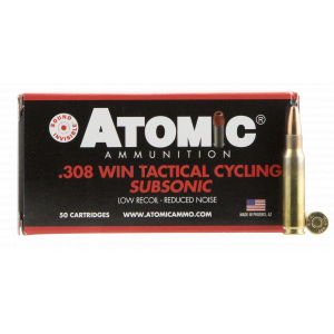 SUBSONIC Soft Point Round Nose 260 Gr 308 Winchester Rifle Ammo - 50 Round Box