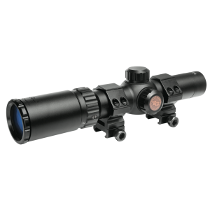 Truglo Tru-Brite 30 Hunter 1-4x 24mm Rifle Scope - Black Anodized - Circle Duplex - $92.95 at The Real Grit