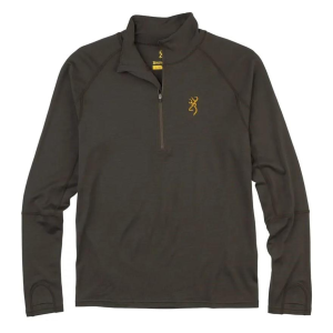 Browning Men's Merino 1/4 Zip Base Layer Shirt - $84.95 at The Real Grit