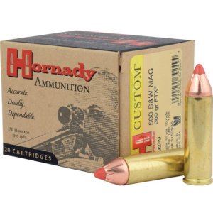 Hornady Custom FTX 300 gr 500 S&W Handgun Ammo - 20 Round Box - $88.95 at The Real Grit