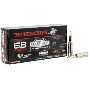 Winchester Expedition Big Game AccuBond Long Range 165 gr 6.8 Western Rifle Ammo - 20 Round Box - $70.66 at The Real Grit