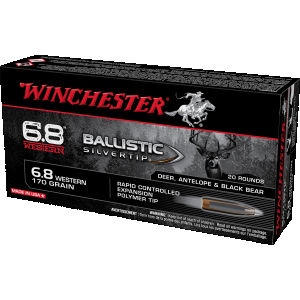 Winchester Ballistic Silvertip Rapid Controlled Expansion 170 gr 6.8 Western Rifle Ammo - 20 Round Box - $70.60 at The Real Grit