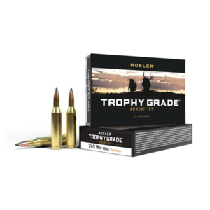 Trophy Grade Partition Spitzer 100 gr 243 Winchester Rifle Ammo - 20 Round Box