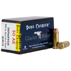 BoneCrusher Flat Point 325 gr 50 Action Express Handgun Ammo - 20 Round Box