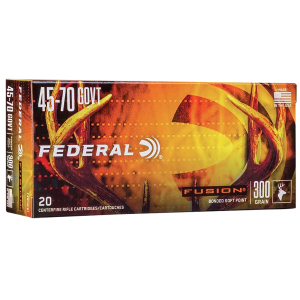 Federal Fusion Soft Point 300 gr 45-70 Government Rifle Ammo - 20 Round Box - $62.01 at The Real Grit