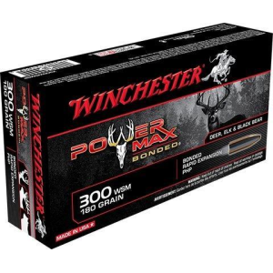 Power Max Bonded Hollow Point 180 gr 300 WSM Rifle Ammo - 20 Round Box