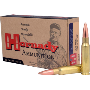 MATCH Boat Tail Hollow Point 168 Gr 308 Winchester Rifle Ammo - 50 Round Box