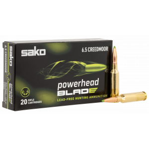 POWERHEAD Blade Lead Free 120 Gr 6.5mm Creedmoor Rifle Ammo - 20 Round Box