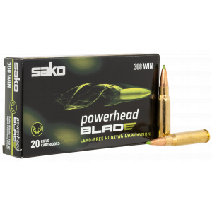 POWERHEAD Blade Lead Free 162 Gr 308 Winchester Rifle Ammo - 20 Round Box