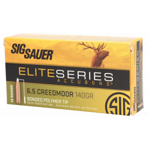 Elite Hunting Nosler AccuBond 140 gr 6.5mm Creedmoor Rifle Ammo - 20 Round Box