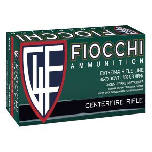 Fiocchi Field Dynamics Hollow Point Flat Nose 300 gr 45-70 Government Rifle Ammo - 20 Round Box - $55.64 at The Real Grit