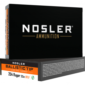 VARMINT Ballistic Tip 32 Gr 204 Ruger Rifle Ammo - 20 Round Box