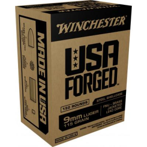 USA Forged Full Metal Jacket 115 gr 9mm Handgun Ammo
