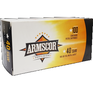 PRECISION Value Pack Full Metal Jacket 180 Gr 40 S&w Handgun Ammo - 100 Round Box