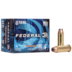 POWER-SHOK Jacketed Hollow Point 180 Gr 44 Magnum Handgun Ammo - 20 Round Box