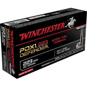 PDX1 Defender Split Core Hollow Point 60 gr 223 Remington Rifle Ammo - 20 Round Box