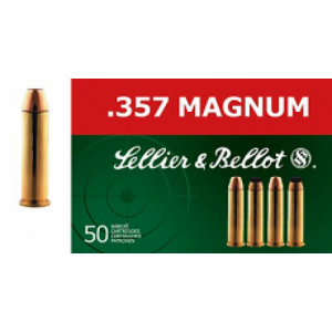 LEAD Flat Nose 158 Gr 357 Magnum Handgun Ammo - 50 Round Box