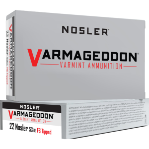 Varmageddon FB Tipped 53 gr 22 Nosler Rifle Ammo - 20 Round Box