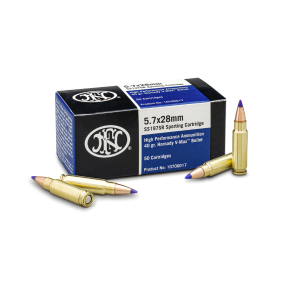 HIGH Performance Hornady V-max 40 Gr 5.7mm X 28mm Handgun Ammo - 50 Round Box