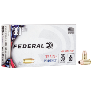 Federal Train & Protect Versatile Hollow Point 85 gr 380 ACP Handgun Ammo - 50 Round Box - $33.95 at The Real Grit