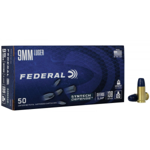 SYNTECH Defense Segmented Jacketed Hollow Point 138 Gr 9mm Handgun Ammo - 50 Round Box