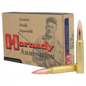 VINTAGE Match Boat Tail Hollow Point 196 Gr 8mm Mauser Rifle Ammo - 20 Round Box