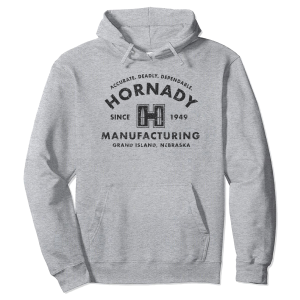 Hornady Accurate, Deadly, Dependable Cotton/Polyester Long-Sleeved Hoodie - $39.20 at The Real Grit