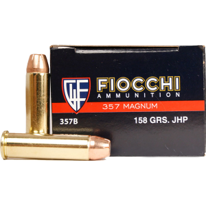 Fiocchi Shooting Dynamics Semi-Jacketed Hollow Point 158 gr 357 Magnum Handgun Ammo - 50 Round Box - $38.99 at The Real Grit