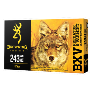 BXV Predator & Varmint Polymer Tip 65 gr 243 Winchester Rifle Ammo - 20 Round Box