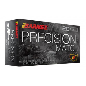 PRECISION Open Tip Match Boat Tail 140 Gr 6.5mm Creedmoor Rifle Ammo - 20 Round Box