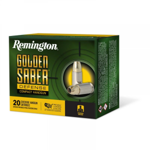 GOLDEN Saber Defense Compact Brass Jacket Hollow Point 180 Gr 10mm Auto Handgun Ammo - 20 Round Box
