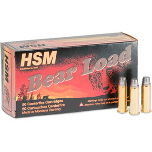 Bear Load Round Nose Flat Point 330 gr 500 S&W Handgun Ammo - 20 Round Box