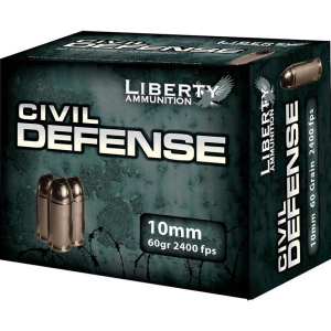CIVIL Defense Hollow Point 10mm Handgun Ammo - 20 Round Box