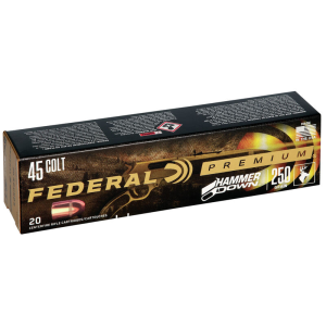 Federal Premium HammerDown Bonded Hollow Point 250 gr 45 Colt Handgun Ammo - 20 Round Box - $33.95 at The Real Grit