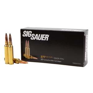 ELITE Full Metal Jacket 135 Gr 277 Sig Fury Rifle Ammo - 20 Round Box