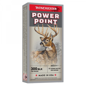 POWER-POINT 150 Gr 300 Aac Blackout Rifle Ammo - 20 Round Box