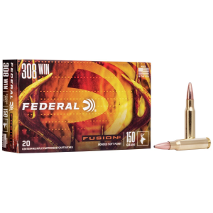 FUSION Soft Point 150 Gr 308 Winchester Rifle Ammo - 20 Round Box
