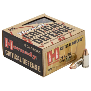 Critical Defense FTX 35 gr 25 ACP Handgun Ammo - 25 Round Box