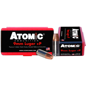PISTOL Precision Craft Bonded Match Hollow Point 124 Gr 9mm Handgun Ammo - 20 Round Box