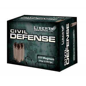 CIVIL Defense Hollow Point 357 Magnum Handgun Ammo - 20 Round Box