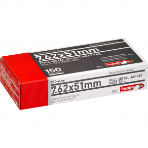 TARGET & Range Full Metal Jacket Boat Tail 150 Gr 7.62x51mm Nato Rifle Ammo - 20 Round Box