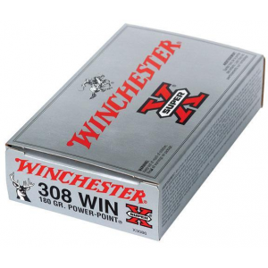 SUPER-X Power-point 180 Gr 308 Winchester Rifle Ammo - 20 Round Box