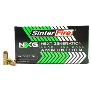 NXG Lead Free Ball 125 Gr 40 S&w Handgun Ammo - 50 Round Box