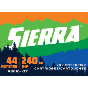 Sierra Outdoor Master Jacketed Hollow Point 240 gr 44 Magnum Handgun Ammo - 20 Round Box - $28.95 at The Real Grit