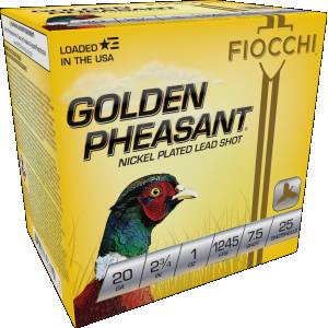 Golden Pheasant Extrema #7.5 2-3/4" 20 Gauge Shotgun Ammo - 25 Round Box