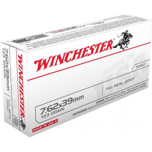 USA Full Metal Jacket 123 Gr 7.62 X 39mm Rifle Ammo - 20 Round Box