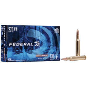 Power-Shok Jacketed Soft Point 130 gr 270 Winchester Rifle Ammo - 20 Round Box