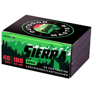 SPORTS Master Jacketed Hollow Point 180 Gr 40 S&w Handgun Ammo - 20 Round Box
