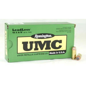 UMC Flat Nose 180 Gr 40 S&w Handgun Ammo - 50 Round Box