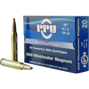Standard Soft Point 150 gr 300 Winchester Magnum Rifle Ammo - 20 Round Box